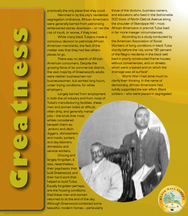 Black Wall Street USA History