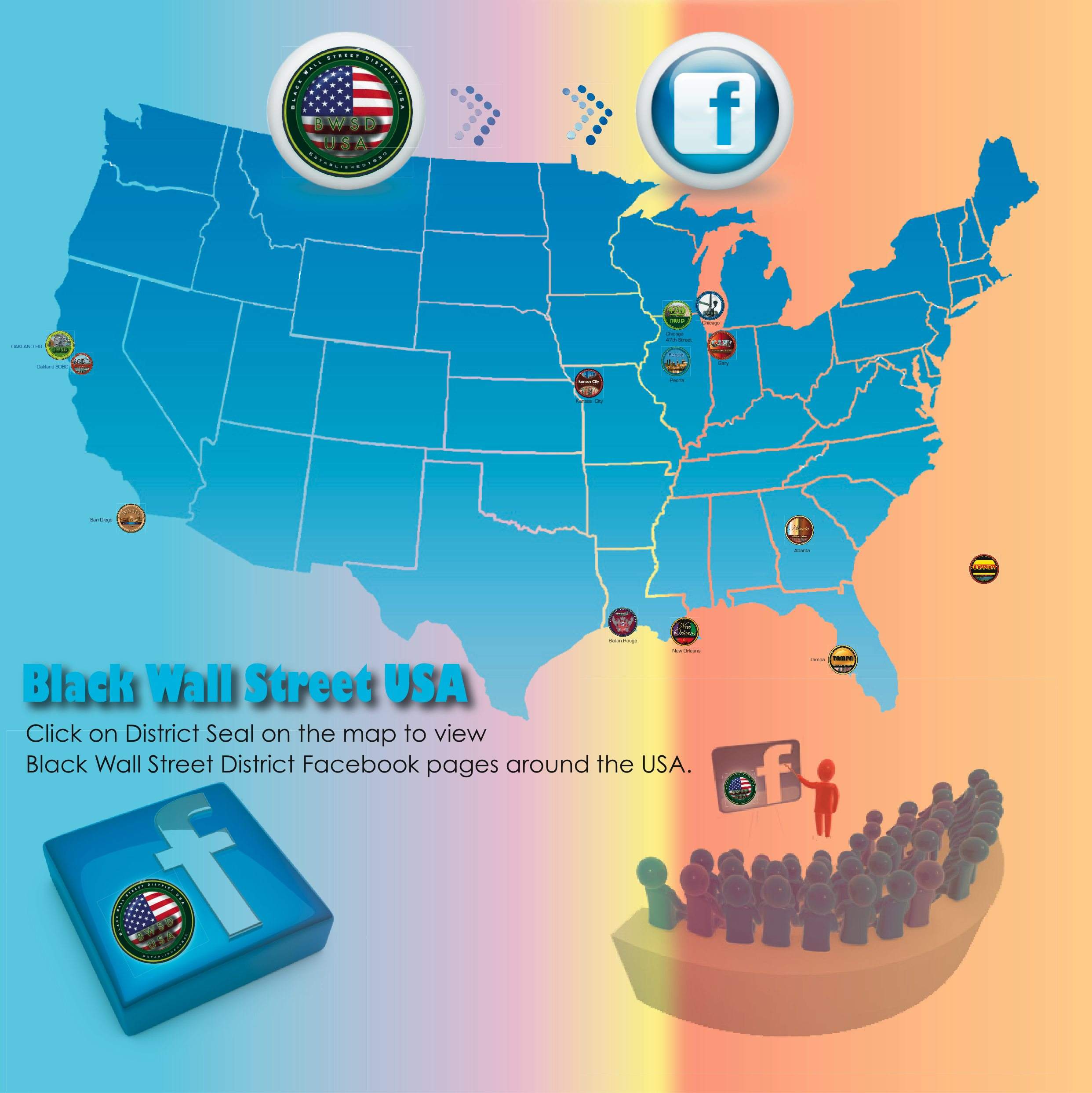 Facebook Clickable Map Page